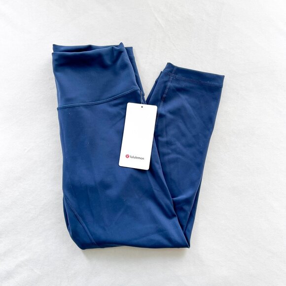 lululemon athletica Pants - Lululemon Wunder Train HR Crop Leggings Size 10 - Mineral Blue